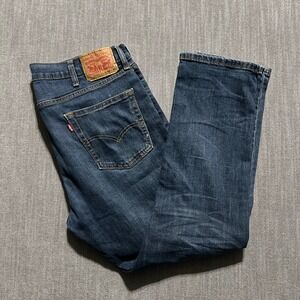 Levis 511 Slim Fit Jeans Mens 38x30 Dark Wash Blue Denim Stretch Pants 511-1028